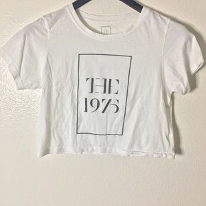 The 1975 White Crop Top